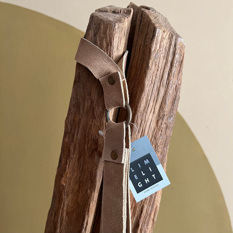 Plantenhanger suède Tobacco