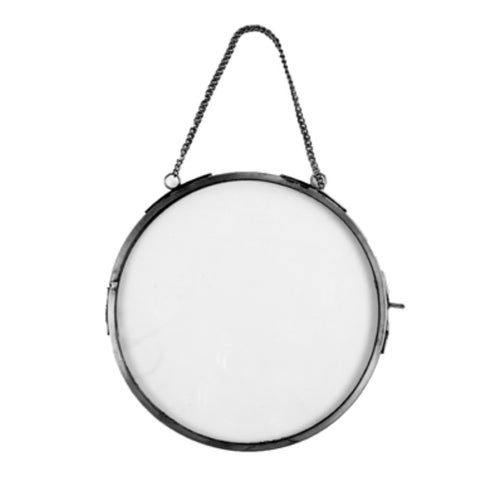 Fotolijst Rond 15 cm oud metaal