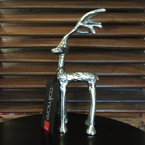 Decoratief figuur Hert zilver