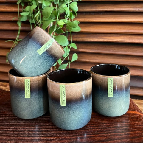 Cappuccino bekers - set 4 stuks