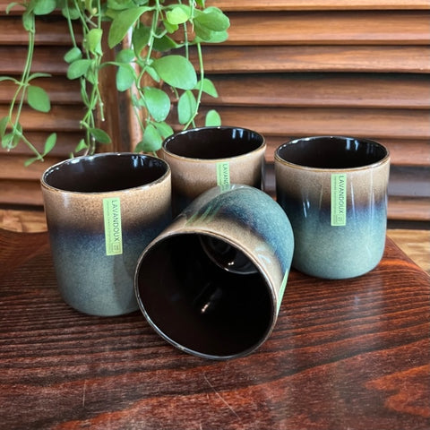 Cappuccino bekers - set 4 stuks