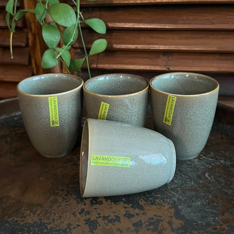 Cappuccino bekers Groen - set 4 stuks