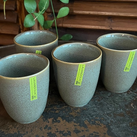 Cappuccino bekers Groen - set 4 stuks