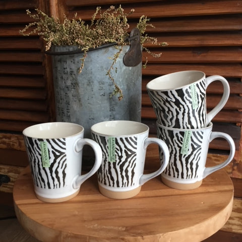 Mokken Zebra - set 4 stuks