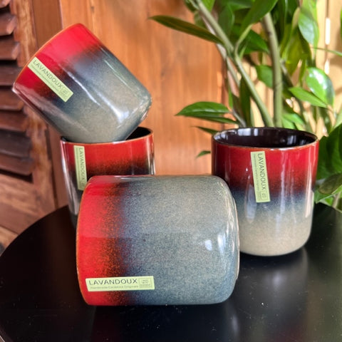 Cappuccino bekers - set 4 stuks