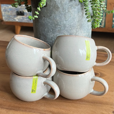Cappuccino mokken Beige - set 4 stuks