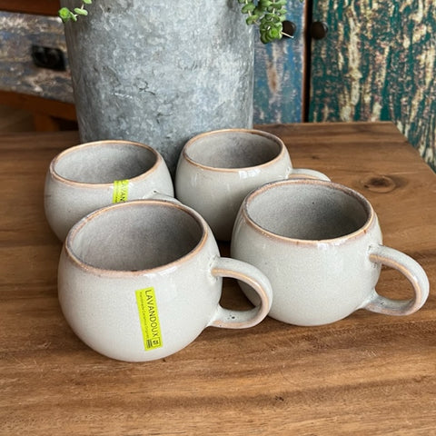 Cappuccino mokken Beige - set 4 stuks