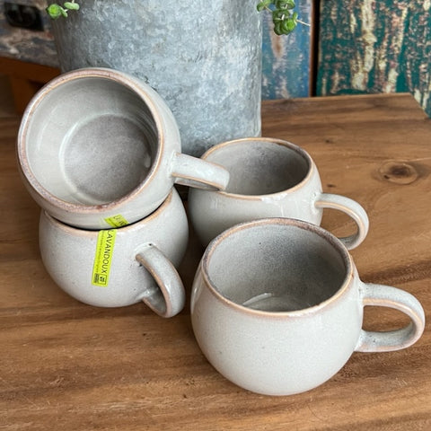 Cappuccino mokken Beige - set 4 stuks