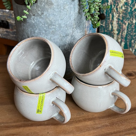 Cappuccino mokken Beige - set 4 stuks